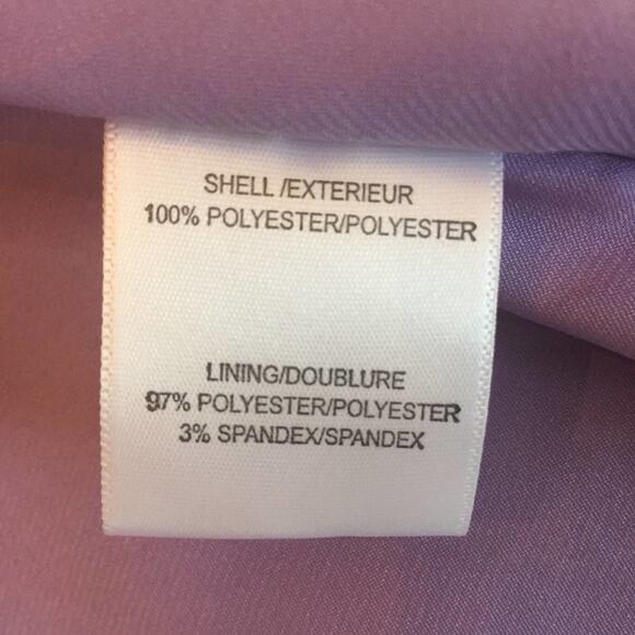 Belle Badgley Mischka 6 dress  purple metallic formal dress party orange - Picture 3 of 4